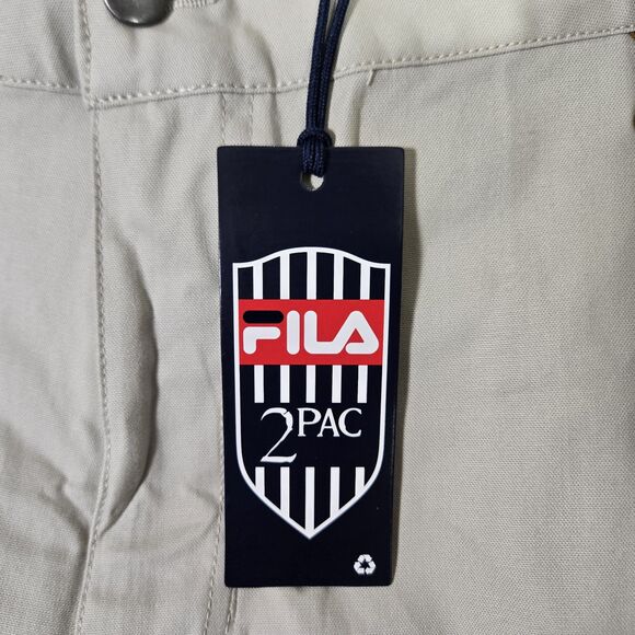 Fila x 2Pac Mens 40x32 Carpenter Cargo Pants Lightweight Stretch - Picture 3 of 11